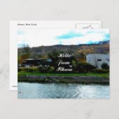 HELLO VON ITHACA Postkarte (Vorne/Hinten)