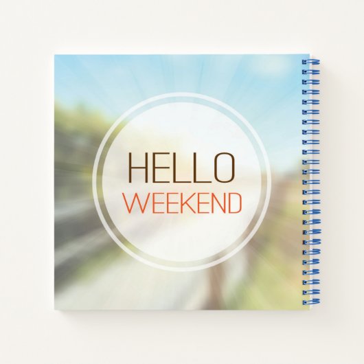 Hello Weekend Notizblock (Rückseite)