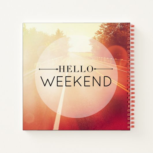 Hello Weekend Notizbuch (Rückseite)