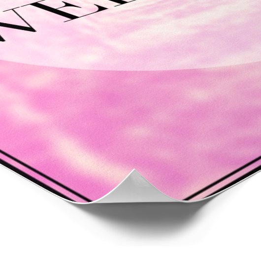 Hello Weekend Poster (Ecke)