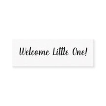 Hello/Welcome Little One Mini Business Card