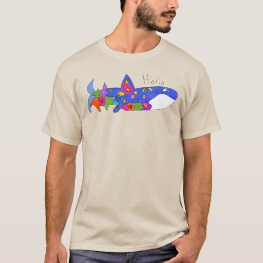 "Hello Whale" T-Shirt (Vorderseite)