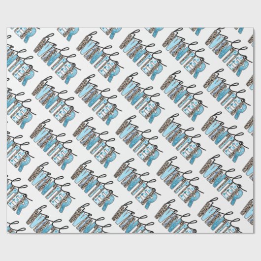 Hello Winter Customize Geschenkpapier (Flach)