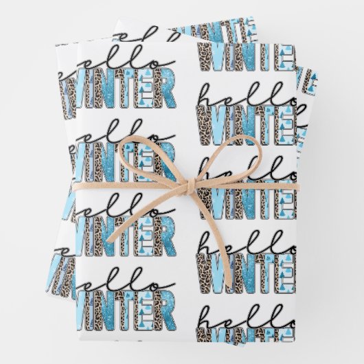 Hello Winter Customize Geschenkpapier Set (Beispiel)