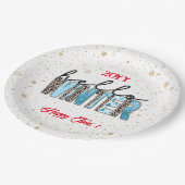 Hello Winter Customize Pappteller (Schrägansicht)