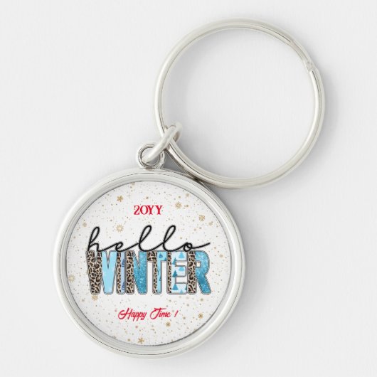 Hello Winter Customize Schlüsselanhänger (Vorne)
