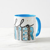 Hello Winter Customize Tasse (VorderseiteRechts)