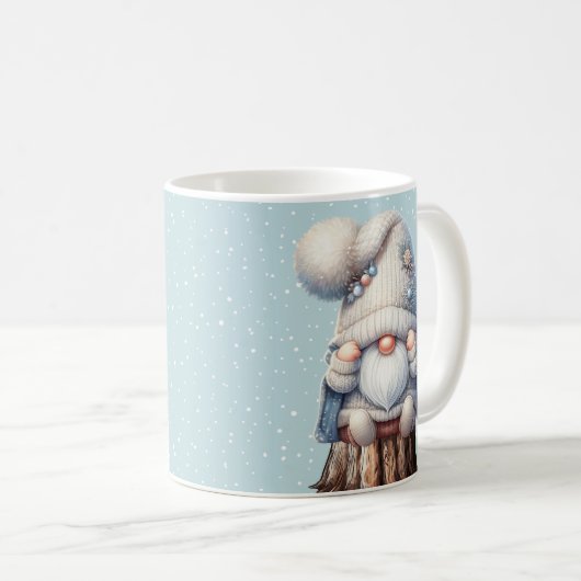 Hello Winter Gnome Coffee Tasse (VorderseiteRechts)
