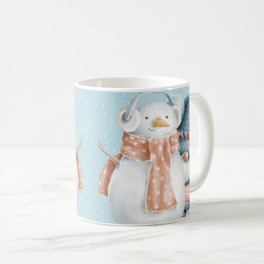 Hello Winter Gnome Tasse (VorderseiteRechts)