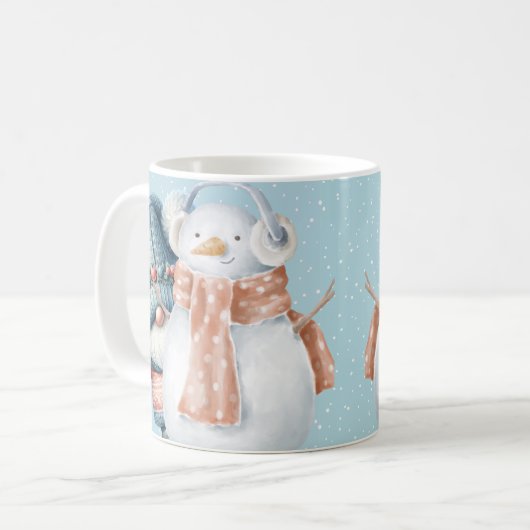 Hello Winter Gnome Tasse (Vorderseite Links)