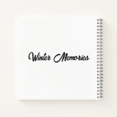 Hello Winter Hardcover Spiral Notebook Notizblock (Rückseite)