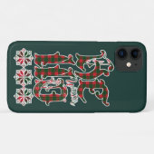 Hello Winter Holiday Letters, Scotland Pattern Case-Mate iPhone Hülle (Rückseite (Horizontal))