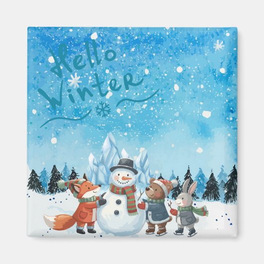 Hello Winter Magnet (Vorne)
