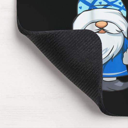 Hello Winter, Nordic Christmas Gnome Mousepad (Ecke)