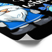 Hello Winter, Nordic Christmas Gnome Poster (Ecke)