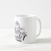Hello Winter Penguin Mug Kaffeetasse (VorderseiteRechts)