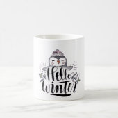 Hello Winter Penguin Mug Kaffeetasse (Mittel)