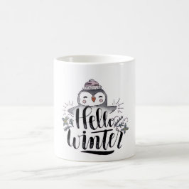 Hello Winter Penguin Mug Kaffeetasse