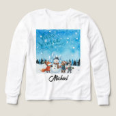 Hello Winter Personalized long sleeves (Design Vorderseite)