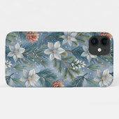 Hello Winter Pines & Flowers Case-Mate iPhone Hülle (Rückseite (Horizontal))