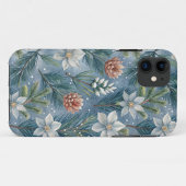 Hello Winter Pines & Flowers Case-Mate iPhone Hülle (Rückseite (Horizontal))