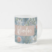 Hello Winter Pines & Flowers Mattglastasse (VorderseiteRechts)