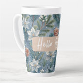 Hello Winter Pines & Flowers Milchtasse (Linke Ecke)