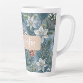 Hello Winter Pines & Flowers Milchtasse (Rechts)
