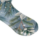 Hello Winter Pines & Flowers Schneidebrett (Ecke)