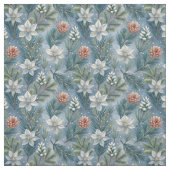Hello Winter Pines & Flowers Stoff (Muster)