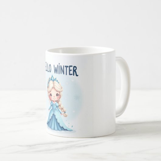 Hello Winter Princess Mug Kaffeetasse (VorderseiteRechts)