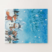 Hello Winter Puzzle with oversized pieces (Horizontal)