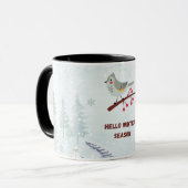 Hello Winter Season Mug – Cozy Hot Cocoa & Snow  Tasse (Vorderseite Links)
