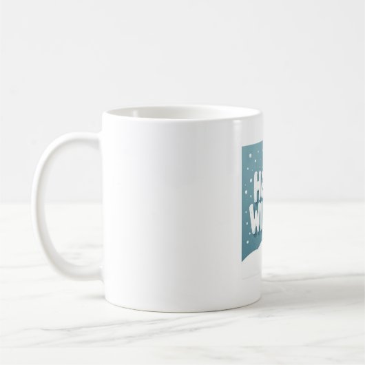 Hello Winter Snowman Mug Kaffeetasse (Links)