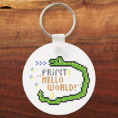 hello word en python! schlüsselanhänger (Vorderseite)