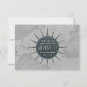 Hello World Baby Foto Cards Dankeskarte (Rückseite)