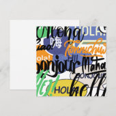 Hello World Feiertagskarte (Vorne/Hinten)