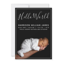 Hello World Foto Baby Birth