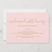 Hello World Foto Elegante Script Girl Birth Ankündigung (Rückseite)