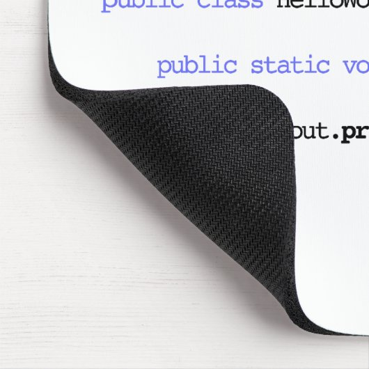 Hello World Geek grüßen Java Mousepad (Ecke)