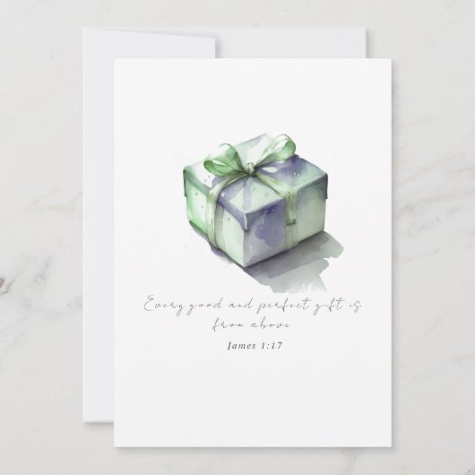 Hello World I just Arrived Baby Ankündigung (Rückseite)