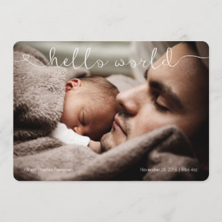 Hello World niedlich & Sweet Baby Ankündigung