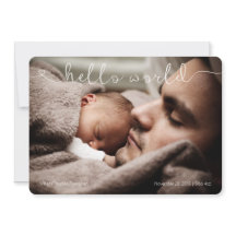 Hello World niedlich & Sweet Baby Ankündigung