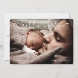 Hello World niedlich & Sweet Baby Ankündigung