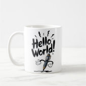 Hello World Tasse Back-to-School-Geschenk für Lehr (Links)