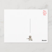 Hello Yellow Labrador Retriever Post Card Postkarte (Rückseite)