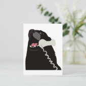 HELLO YES DAS IST DOG-Telefon Postkarte (Stehend Vorderseite)