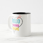 Hello Zweifarbige Tasse (Vorderseite Links)