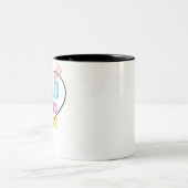 Hello Zweifarbige Tasse (Mittel)