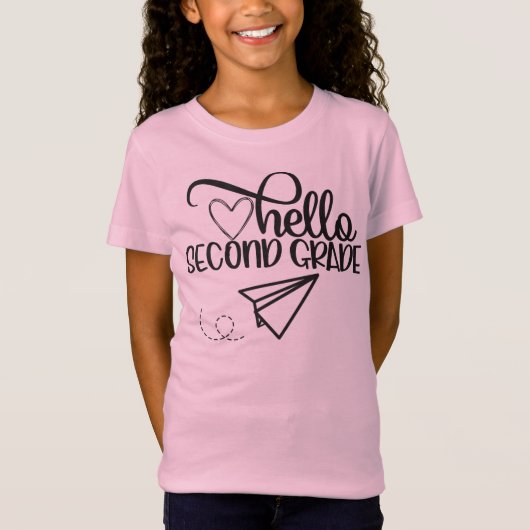 Hello zweite Klasse T-Shirt (Vorderseite)